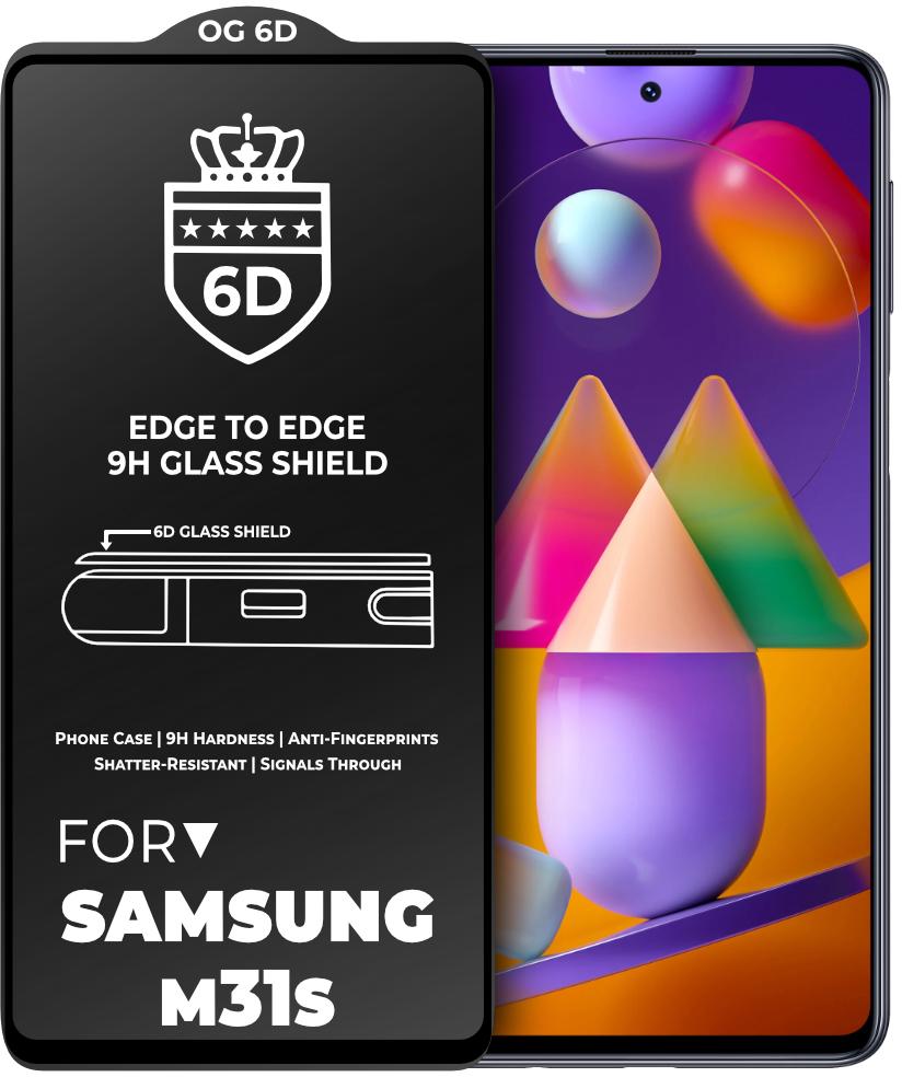 Защитное стекло 6D OG Crown для Samsung Galaxy M31s M317 Black (19032) Защитное стекло 6D OG Crown для Samsung Galaxy M31s M317 Black (19032)