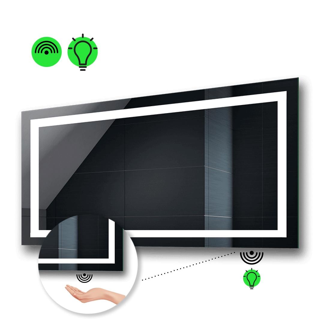 LED-зеркало 100x60 см с ИК включателем Karnet (karnetg113)