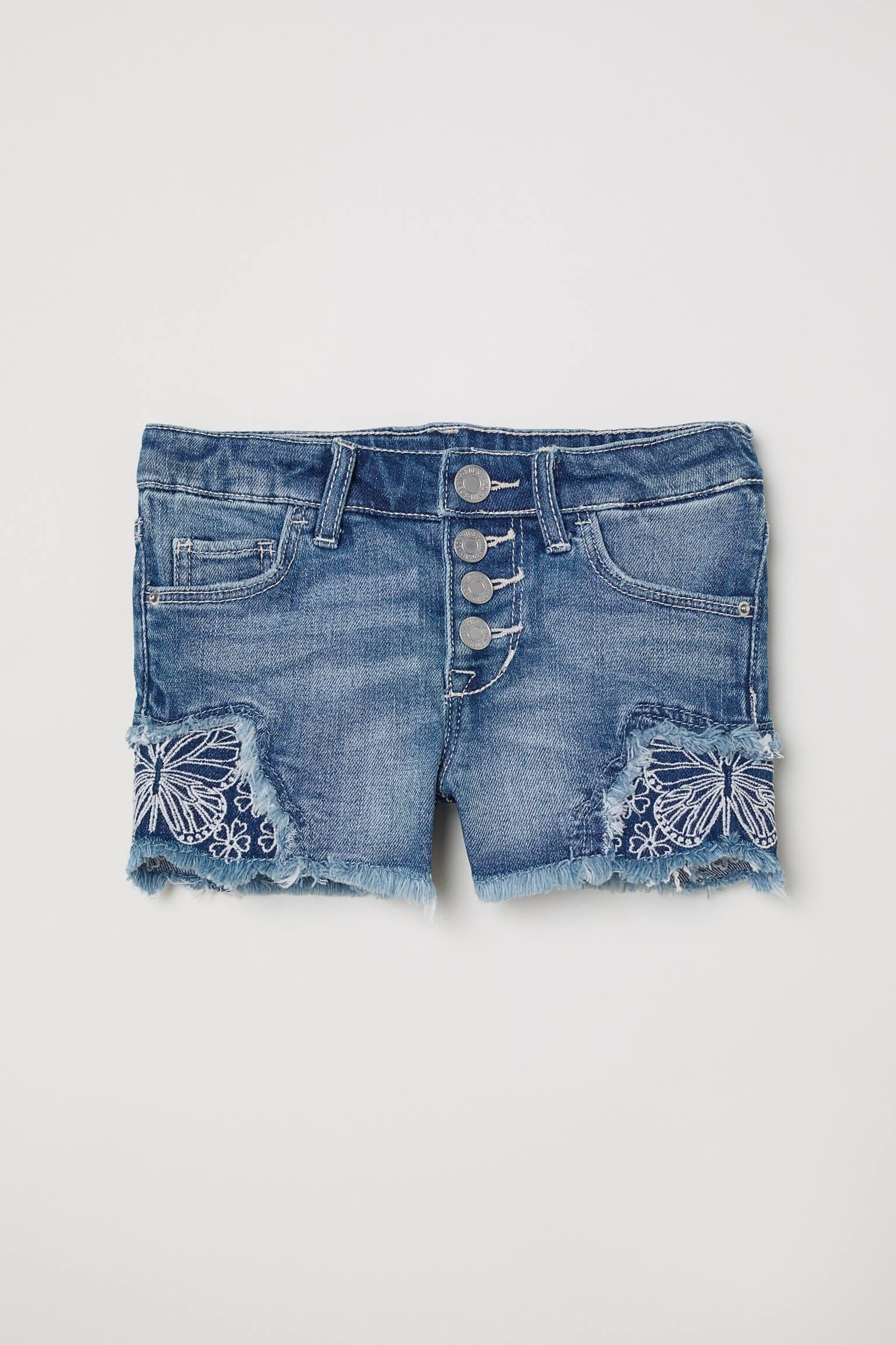 Шорты джинсовые для девочки H&M 122 см Синий (0626268001) Шорты джинсовые для девочки H&M 122 см Синий (0626268001)