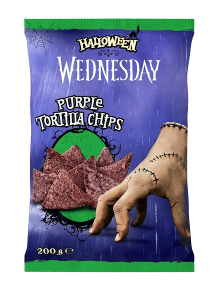 Чипсы Halloween Wednesday Purple Tortilla Chips 200 г (2795085767)