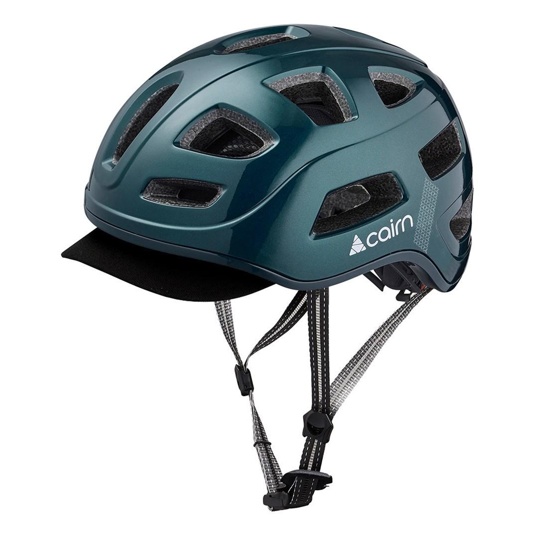 Шолом велосипедний Cairn Quartz Led Usb Блискуча Сосна р. 52-58