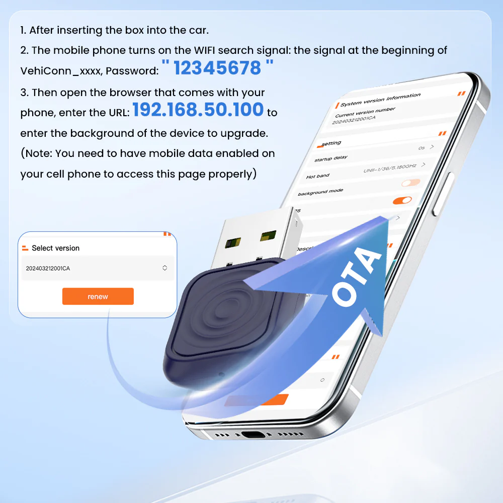 Адаптер бездротовий Carlinkit Mini Ultra для CarPlay та Android Auto - фото 8 Адаптер бездротовий Carlinkit Mini Ultra для CarPlay та Android Auto - фото 8