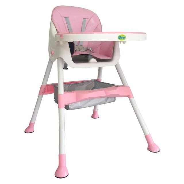 Стульчик для кормления детей SPOKO SP-06 3в1 Розовый (2371522767)