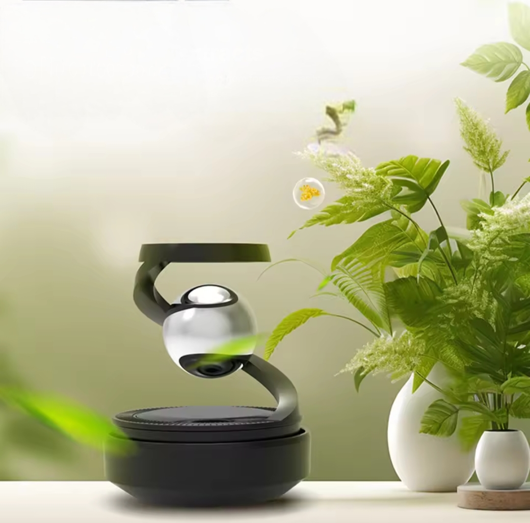 Ароматизатор Сфера в левитации на солнечной батарее Никель (2535622306)