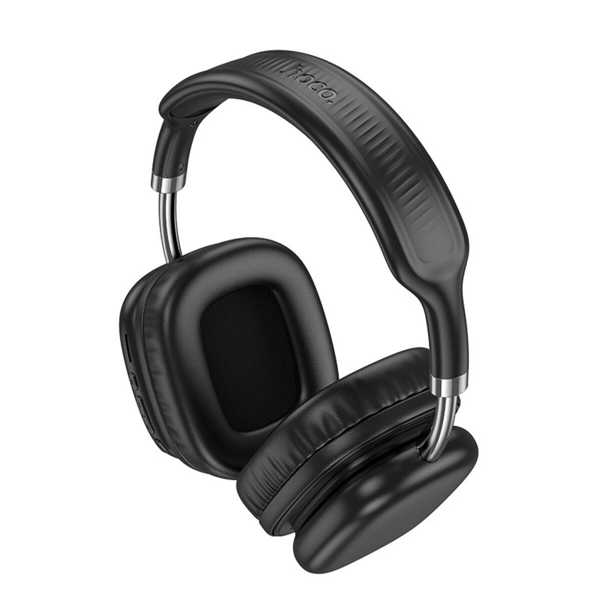Навушники бездротові Hoco W52 Wonderful BT5.4 headphones 400 mAh Black (6942007646543) - фото 2 Навушники бездротові Hoco W52 Wonderful BT5.4 headphones 400 mAh Black (6942007646543) - фото 2