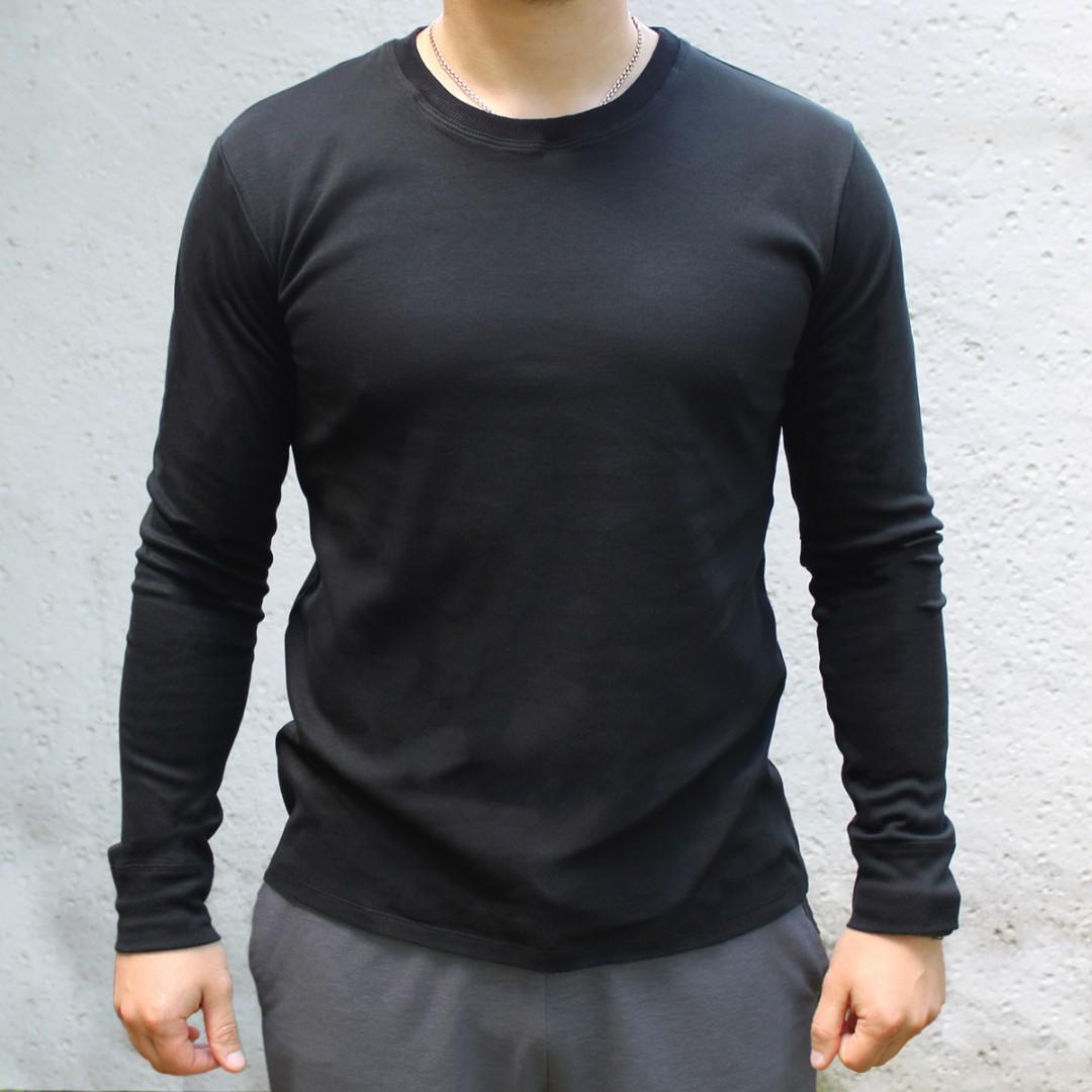 Лонгслів універсальний L Чорний (32110886)