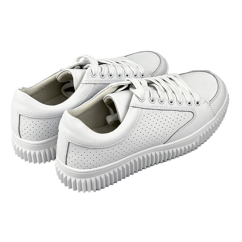 Кеди жіночі шкіряні 7063 p. 37 23,5-24 см Білий - фото 4