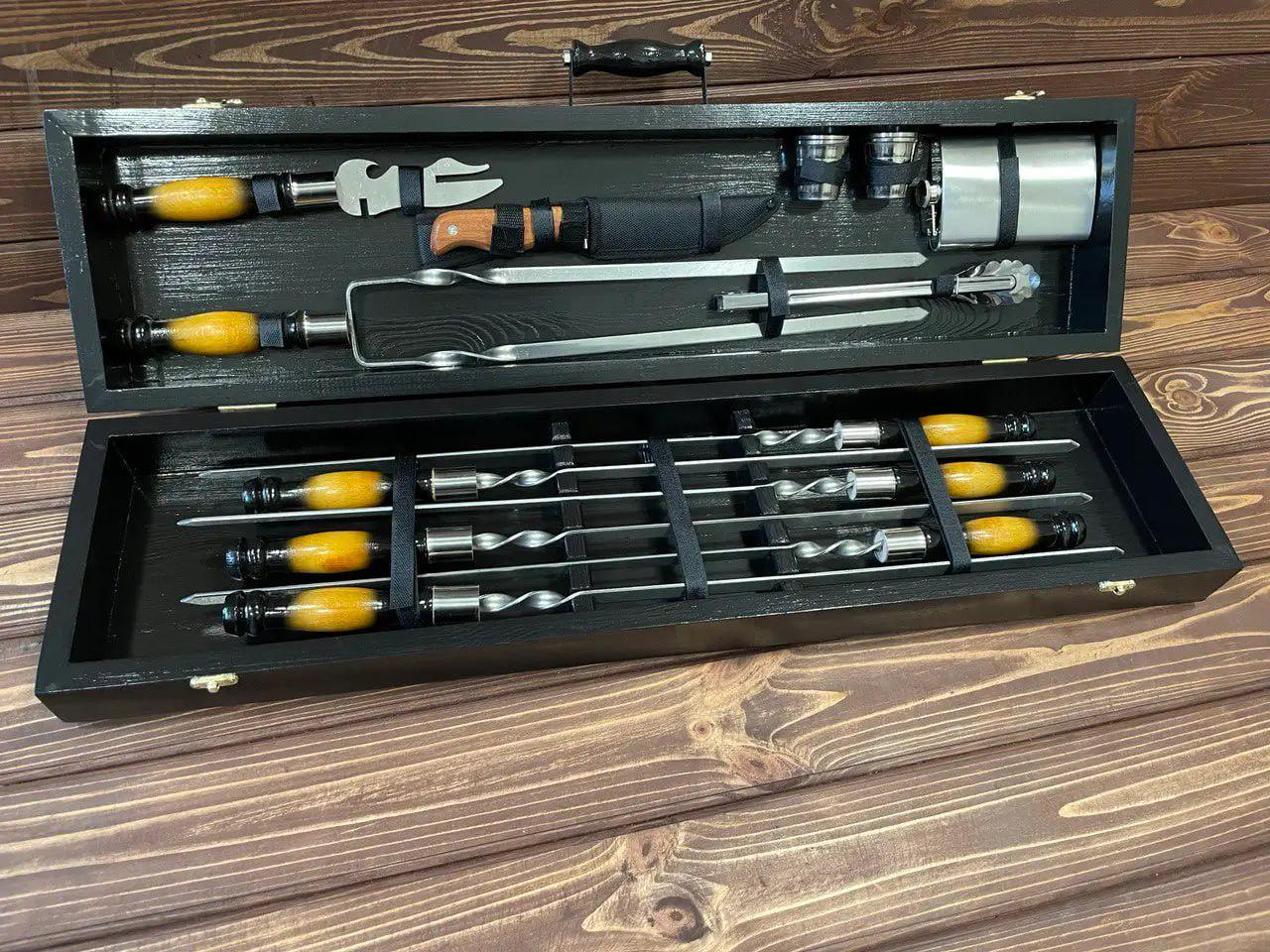 Набор шампуров Пикник 7 в кейсе (10639720)