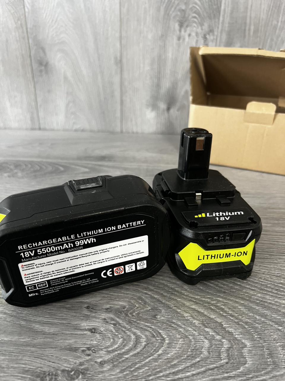 Аккумулятор Ryobi 18V сменный Черный