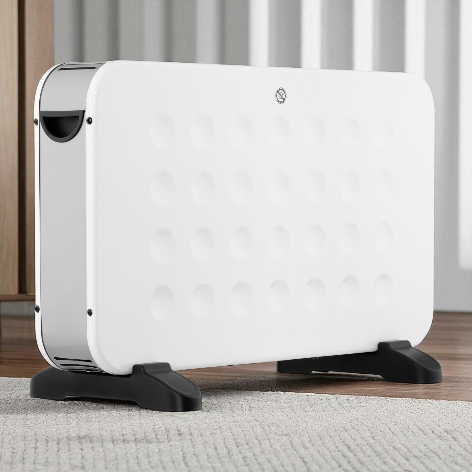 Конвектор электрический с термостатом и механической регулировкой температуры 2000 Вт Белый (CHH-2000MWC1) - фото 2 Конвектор электрический с термостатом и механической регулировкой температуры 2000 Вт Белый (CHH-2000MWC1) - фото 2