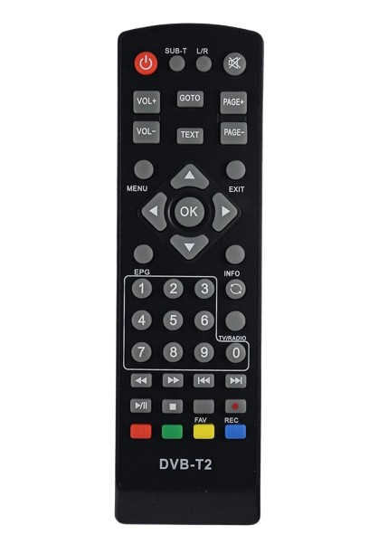 Пульт для DVB-T2 тюнера Teland DVB-T2 (1282)