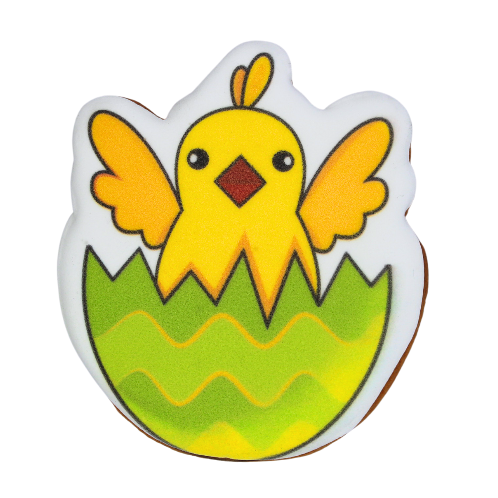 Пряник с принтом Крафт Печиво Пасха Цыпленок 45 г