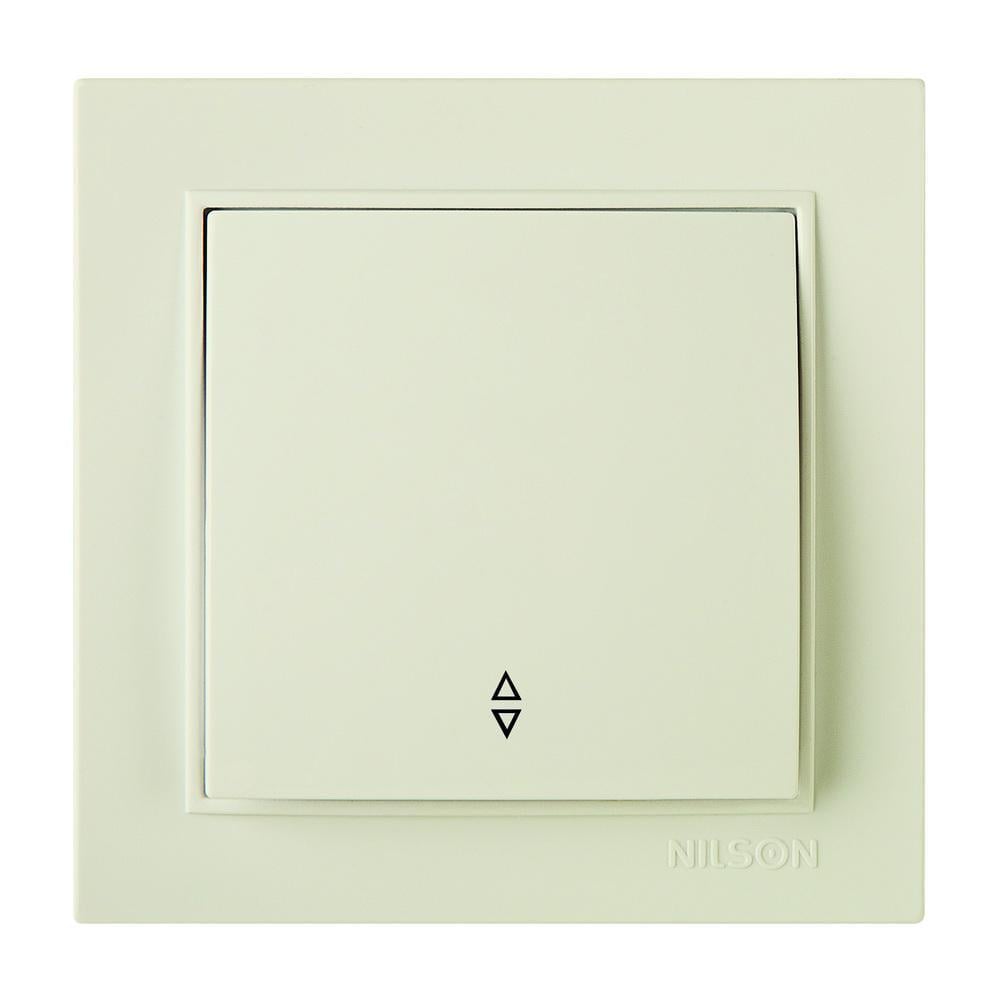 Выключатель проходной одноклавишный Nilson Thor Кремовый (00000004102)