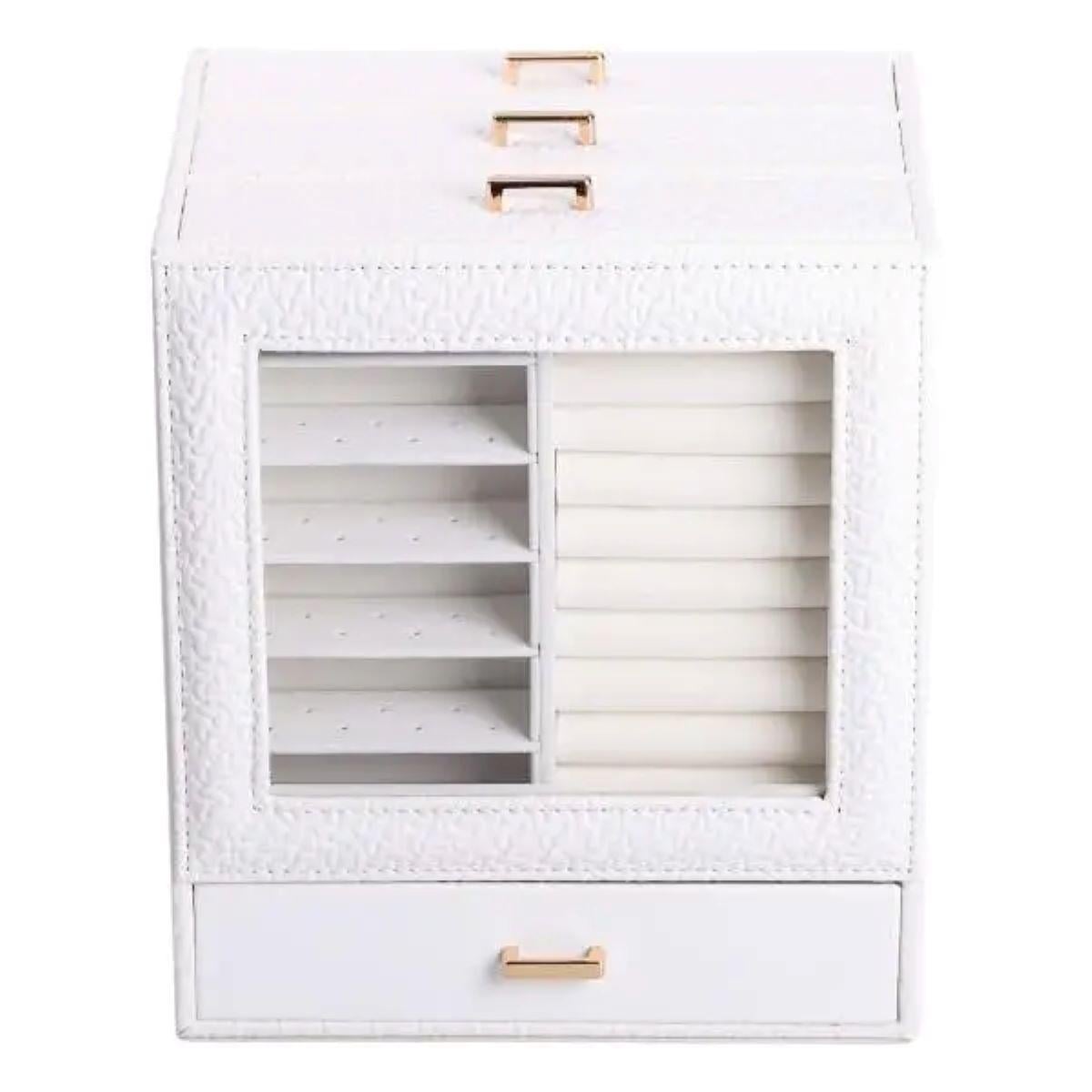 Ящик для украшений из экокожи 3 яруса (HP-5-16W)