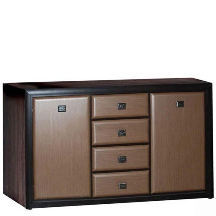 Комод Gerbor KOM2D4S Коен МДФ 150х93,5х40 см Венге магія/Штрокс темний