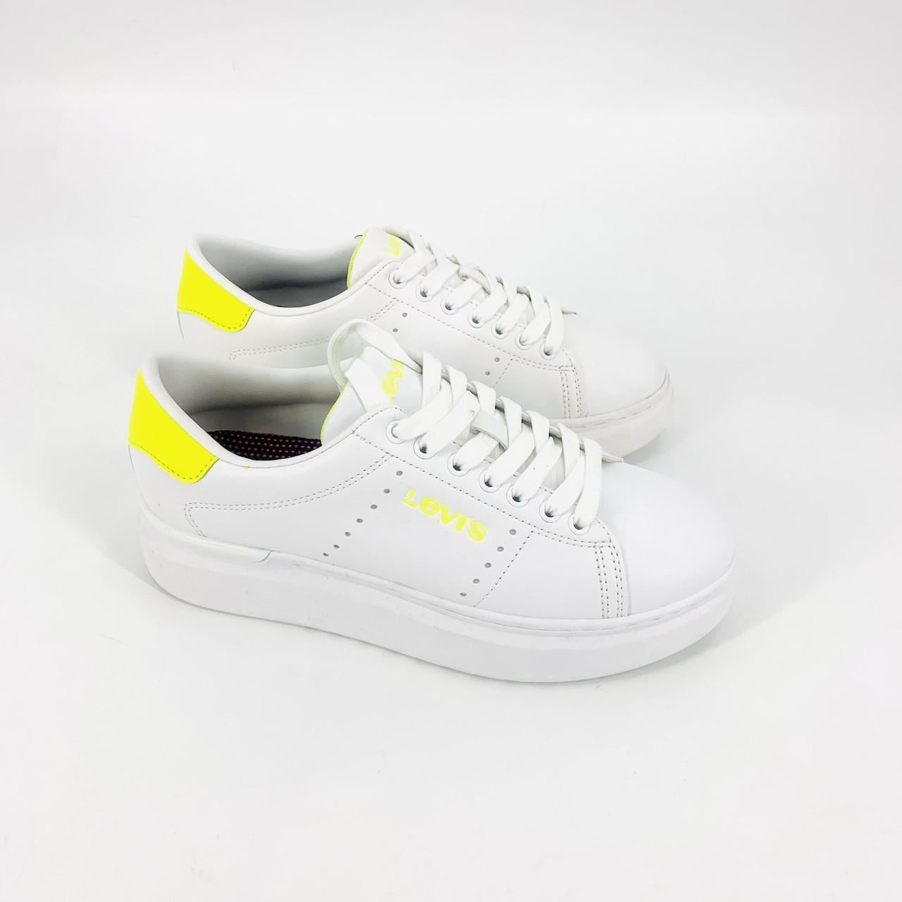 Кросівки Levi’s VELM0001S р. 37 Білий/Лимонний (2501143091)