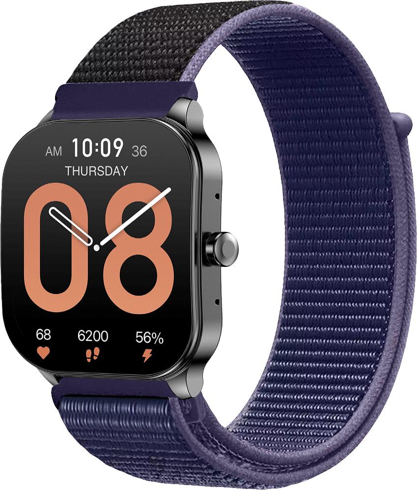 Ремінець нейлоновий Sport Loop для Amazfit Pop 3S/3R Midnight Blue (34446-4D) Ремінець нейлоновий Sport Loop для Amazfit Pop 3S/3R Midnight Blue (34446-4D)