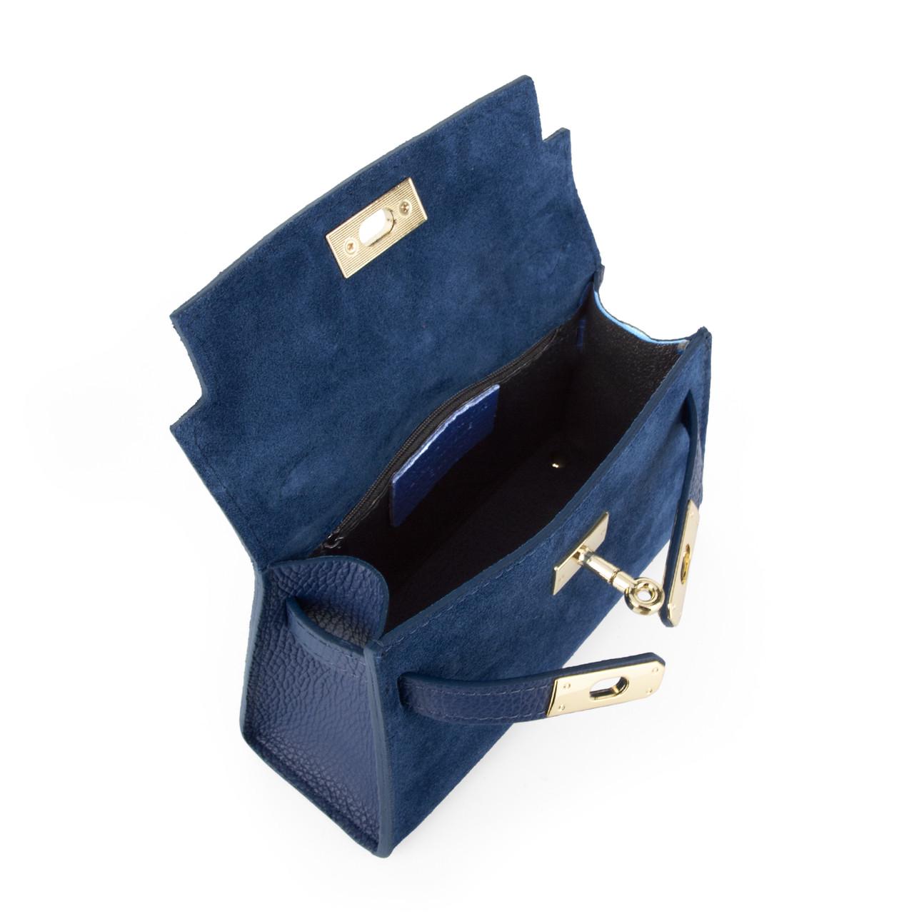 Сумка женская замшевая Virginia Conti 04011 Темно-синий (2765513996) - фото 4 Сумка женская замшевая Virginia Conti 04011 Темно-синий (2765513996) - фото 4
