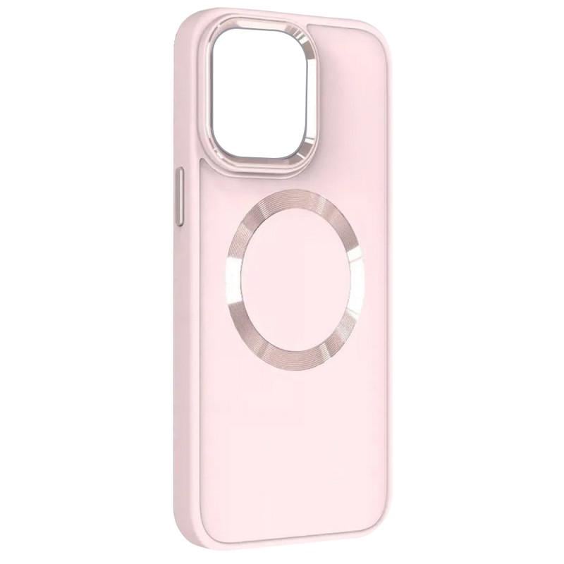 Чохол для Apple iPhone 15 Metal Style Magsafe Series Pink