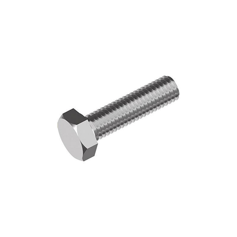 Болт с шестигранной головкой Metalvis DIN933 М10x55 полная резьба из нержавеющей стали под ключ 17 мм 10 шт. (N5M60000N5M6X05500)