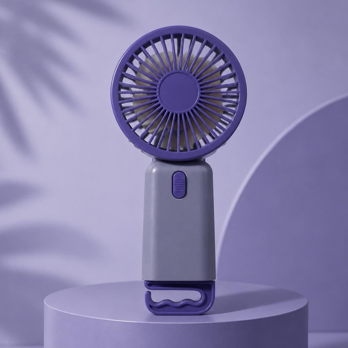 Вентилятор мини-аккумуляторный Multi Functional Fan 1,11W Фиолетовый (1011156-Violet-3)
