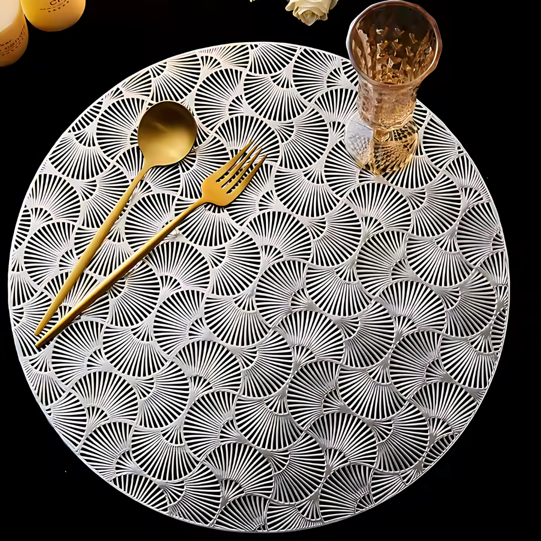 Серветка сервірувальна під гаряче 2 шт. Сріблястий (C041_silver) - фото 3 Серветка сервірувальна під гаряче 2 шт. Сріблястий (C041_silver) - фото 3