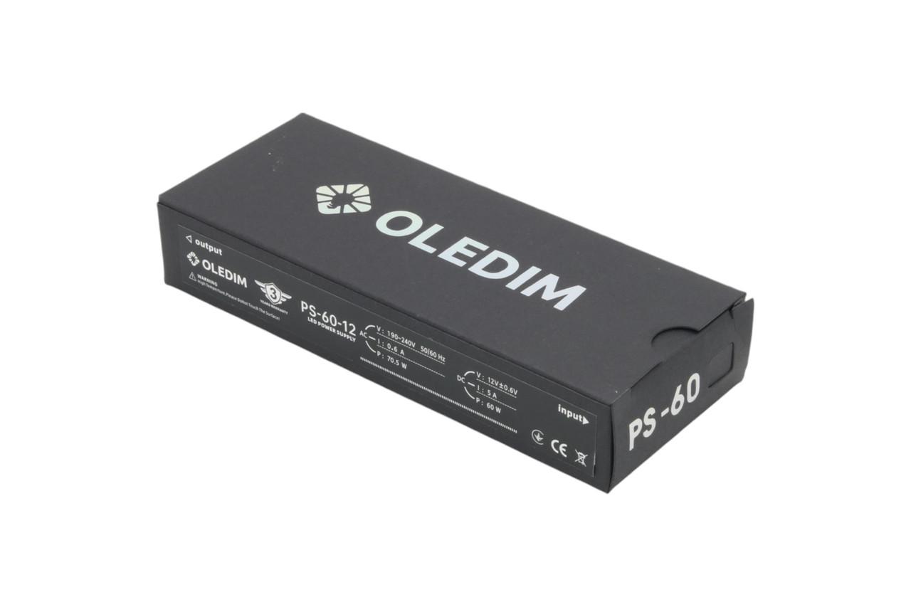 Блок питания Oledim PS-60-12V 5A 60 W (7771308) - фото 4