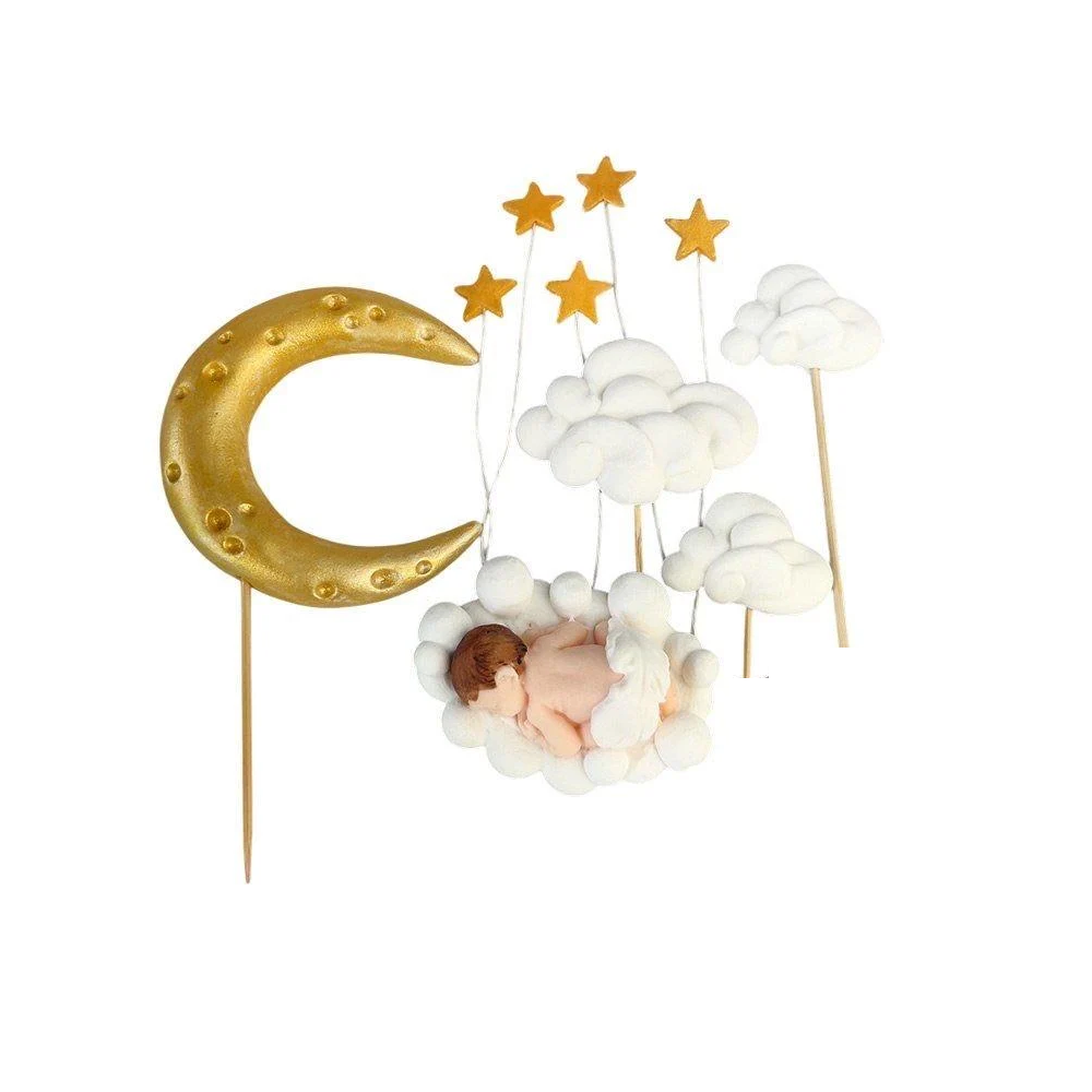 Набор декора сахарной фигурки на крещение Сон на облаке (3091429922)