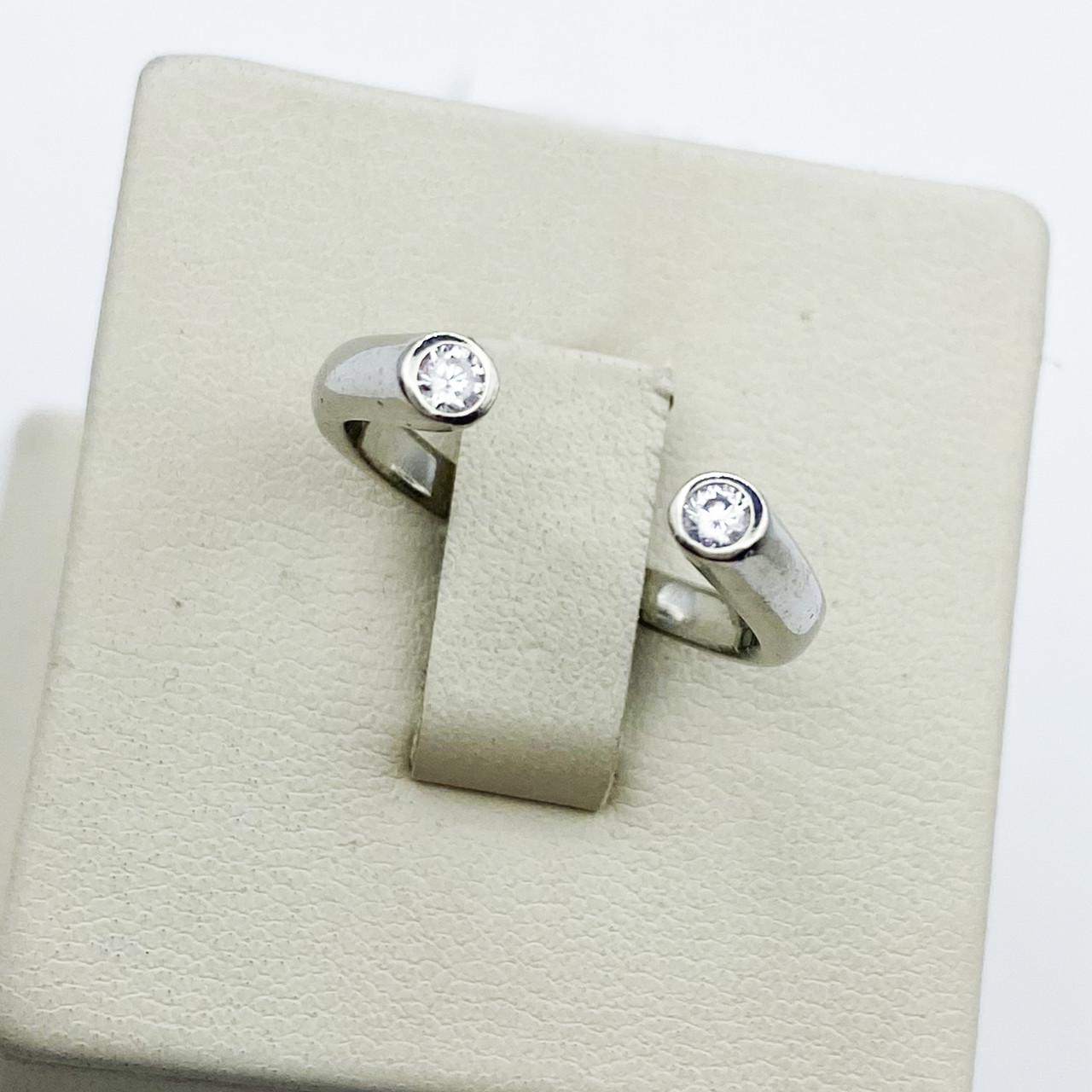 Кольцо серебряное с кубическим цирконием р. 17 2,3 г (1879577229)