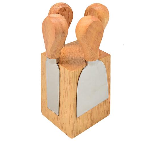 Набор ножей для творога Stenson TL00152 с подставкой 5 предметов 14х6 см (550995)