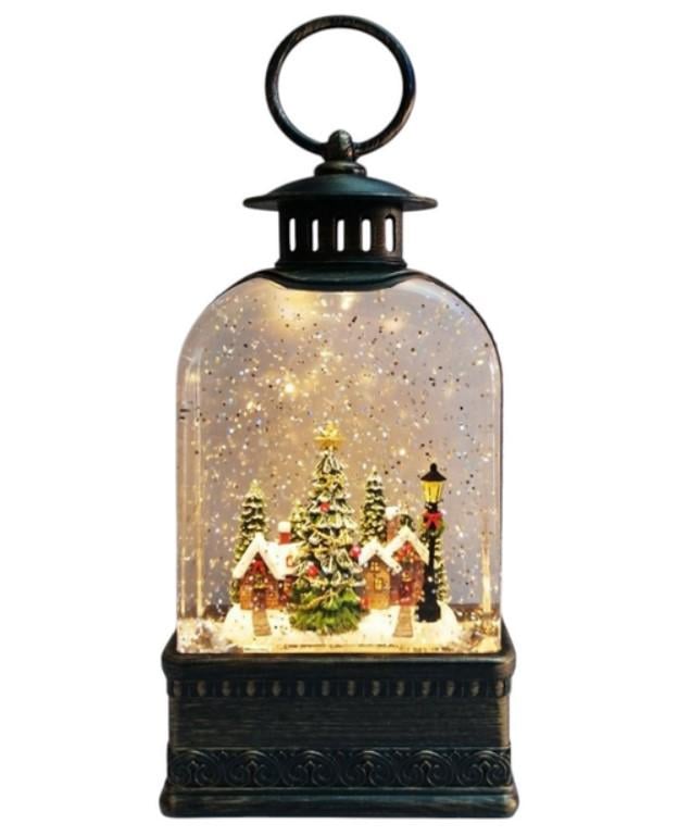 Новогодний ночник Старинный фонарь WDL-23013E с подсветкой и музыкой (2104618708)