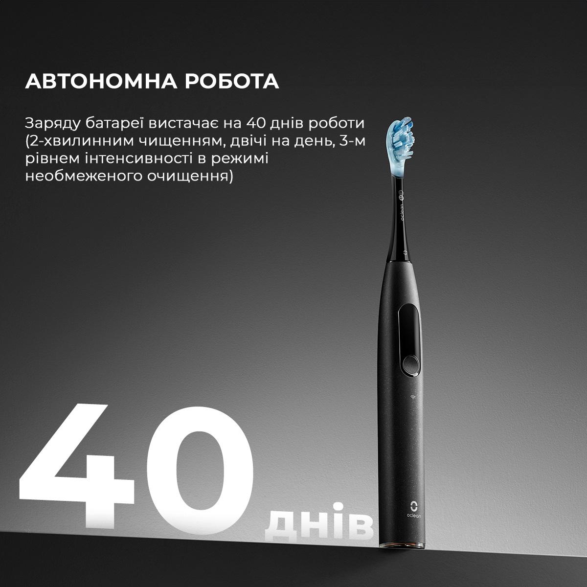 Електрична зубна щітка Oclean X Ultra Set Black (00-00087120) - фото 15