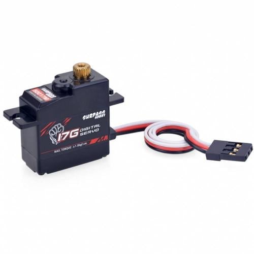 Сервопривод SURPASS Hobby S0017M 17G 360° цифровой металлический редуктор для FPV дронов (00-00025407)