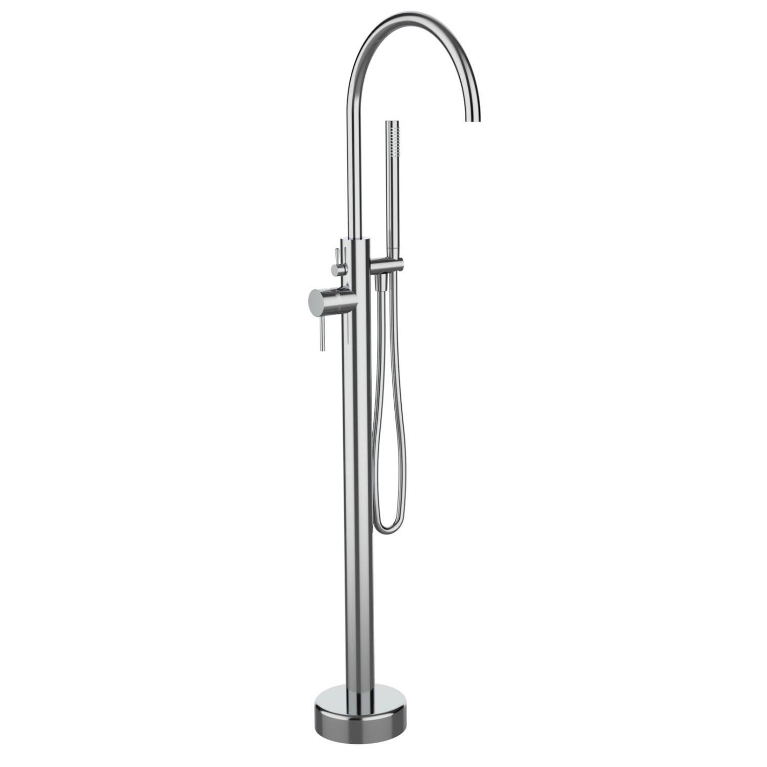 Смеситель для ванны GRB Time 47450740 напольный Хром (142152) Смеситель для ванны GRB Time 47450740 напольный Хром (142152)