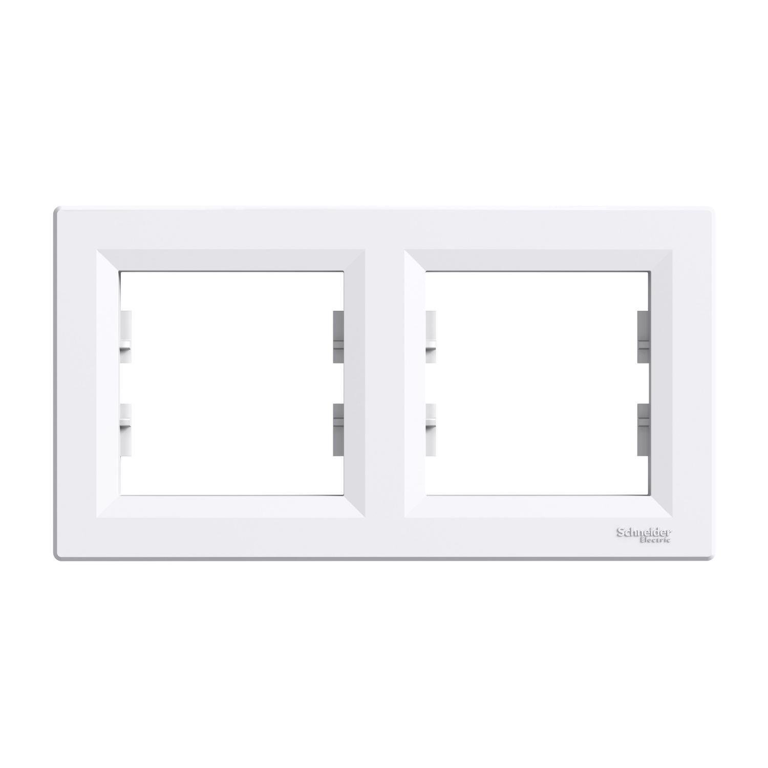 Рамка подвійна Schneider Electric Asfora горизонтальна Білий (EPH5800221)