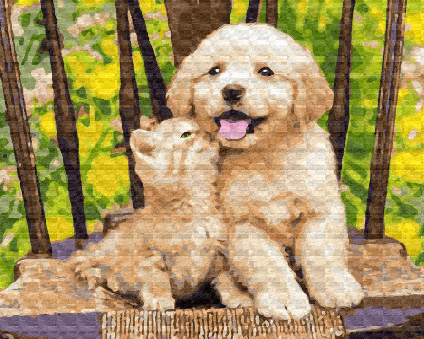 Картина по номерам Brushme Маленькие друзья 40x50 см (BS39280)