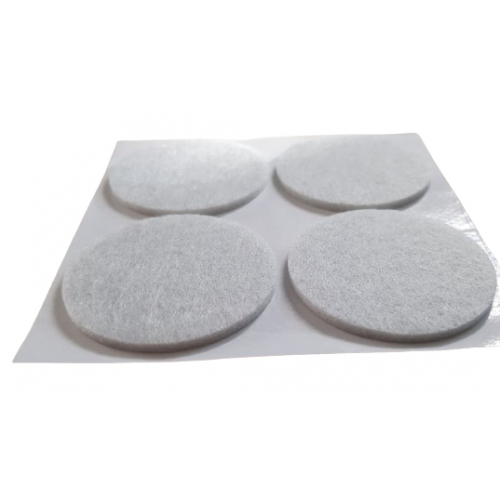 Накладки войлочные самоклеящиеся для мебели Vorel d 40 мм 4 шт. Белый (714297) - фото 2