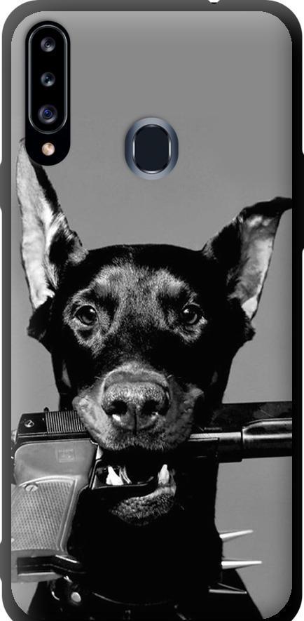 Чехол на Samsung Galaxy A20s A207F Доберман (2745b-1775-42517)