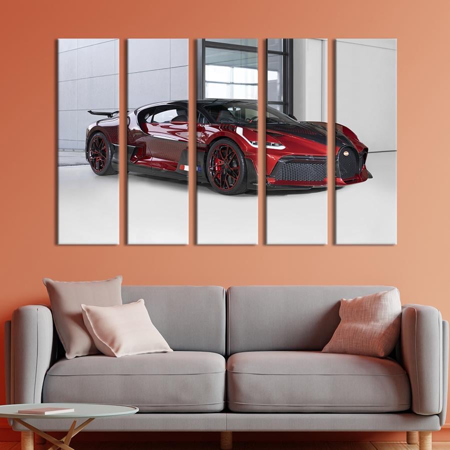 Картина на холсте Спортивный автомобиль Bugatti Divo 132x80 см (1300-51)