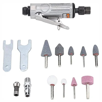 Пневмогравер AN00490 для шлифовки полировки и других задач по обработке в наборе 10 насадок (AN00490) - фото 7 Пневмогравер AN00490 для шлифовки полировки и других задач по обработке в наборе 10 насадок (AN00490) - фото 7