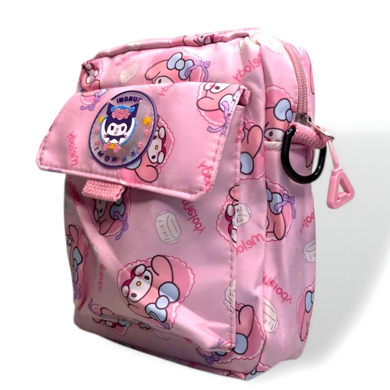 Сумка дитяча крос-боді Мелоді 20х16х6 см Рожевий (25-575) - фото 1 Сумка дитяча крос-боді Мелоді 20х16х6 см Рожевий (25-575) - фото 1