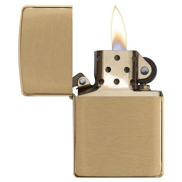 Запальничка ZIPPO 204B Classic Brushed Brass - фото 2