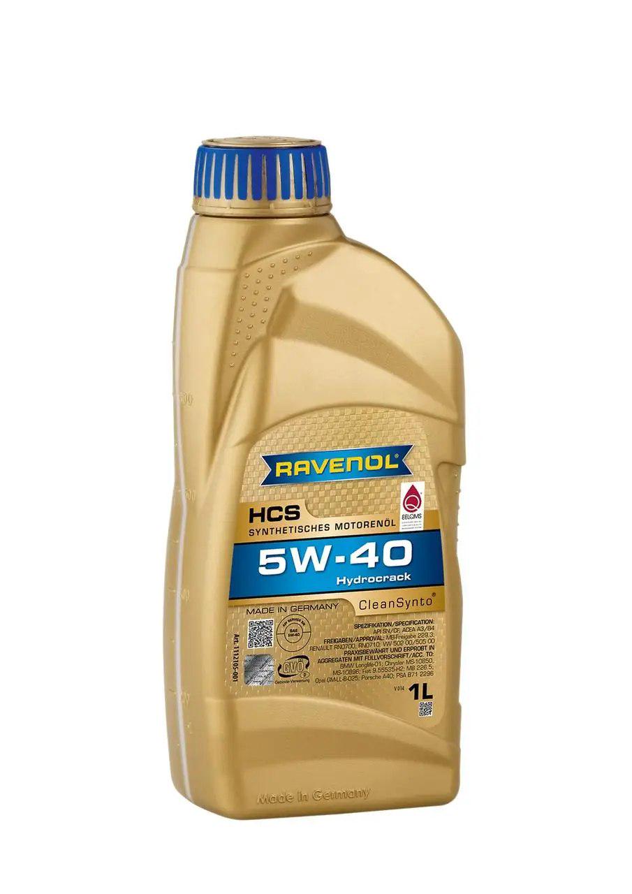 Моторне мастило RAVENOL 5W-40 HCS SN/CF A3/B4 1 л (1112105-001) - фото 1 Моторне мастило RAVENOL 5W-40 HCS SN/CF A3/B4 1 л (1112105-001) - фото 1