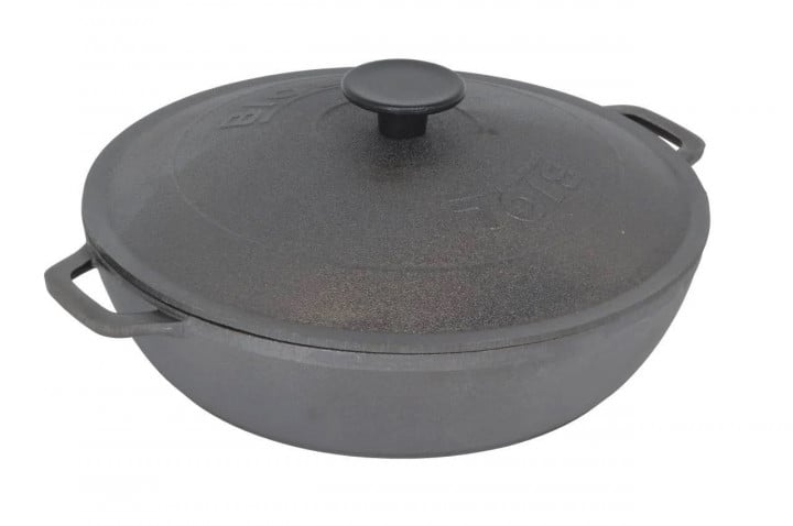 Жаровня чугунная см с чугунной крышкой Биол 26 см (03263)