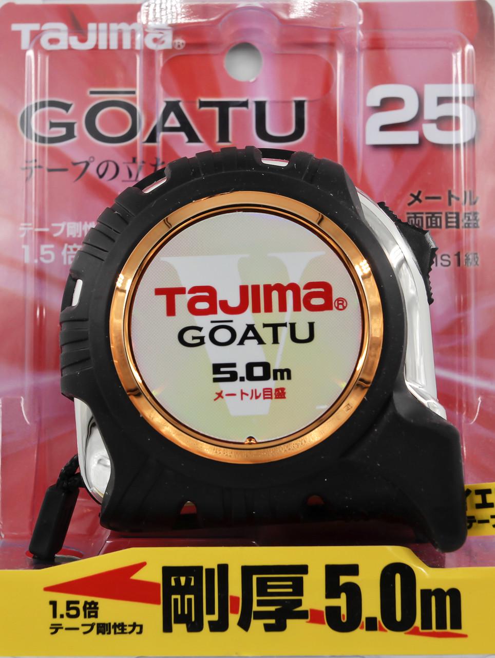 Рулетка строительная TAJIMA GOATU G LOCK ударопрочная усиленная лента 5 м/25 мм (29710413)