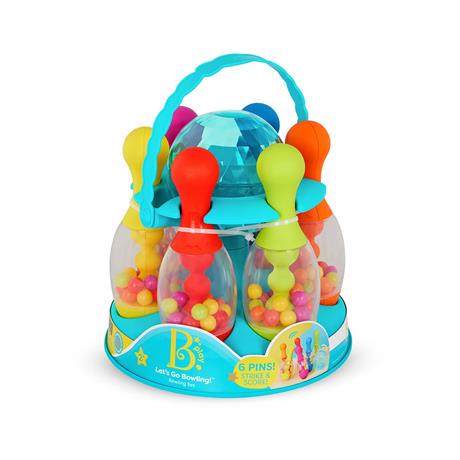 Дитячий боулінг Battat з підставкою Блакитний (BX4511Z) - фото 3 Дитячий боулінг Battat з підставкою Блакитний (BX4511Z) - фото 3