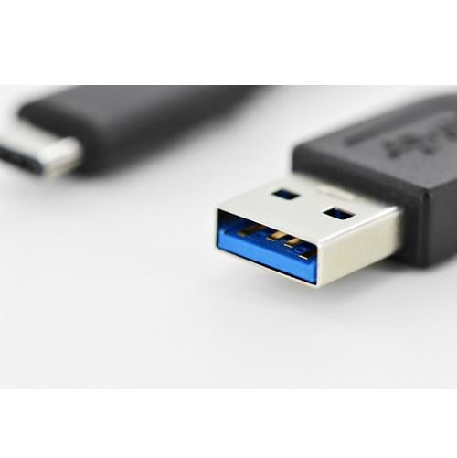 Кабель Assmann USB 3.0 AM/Type-C 1 м Черный (AK-300136-010-S) - фото 4