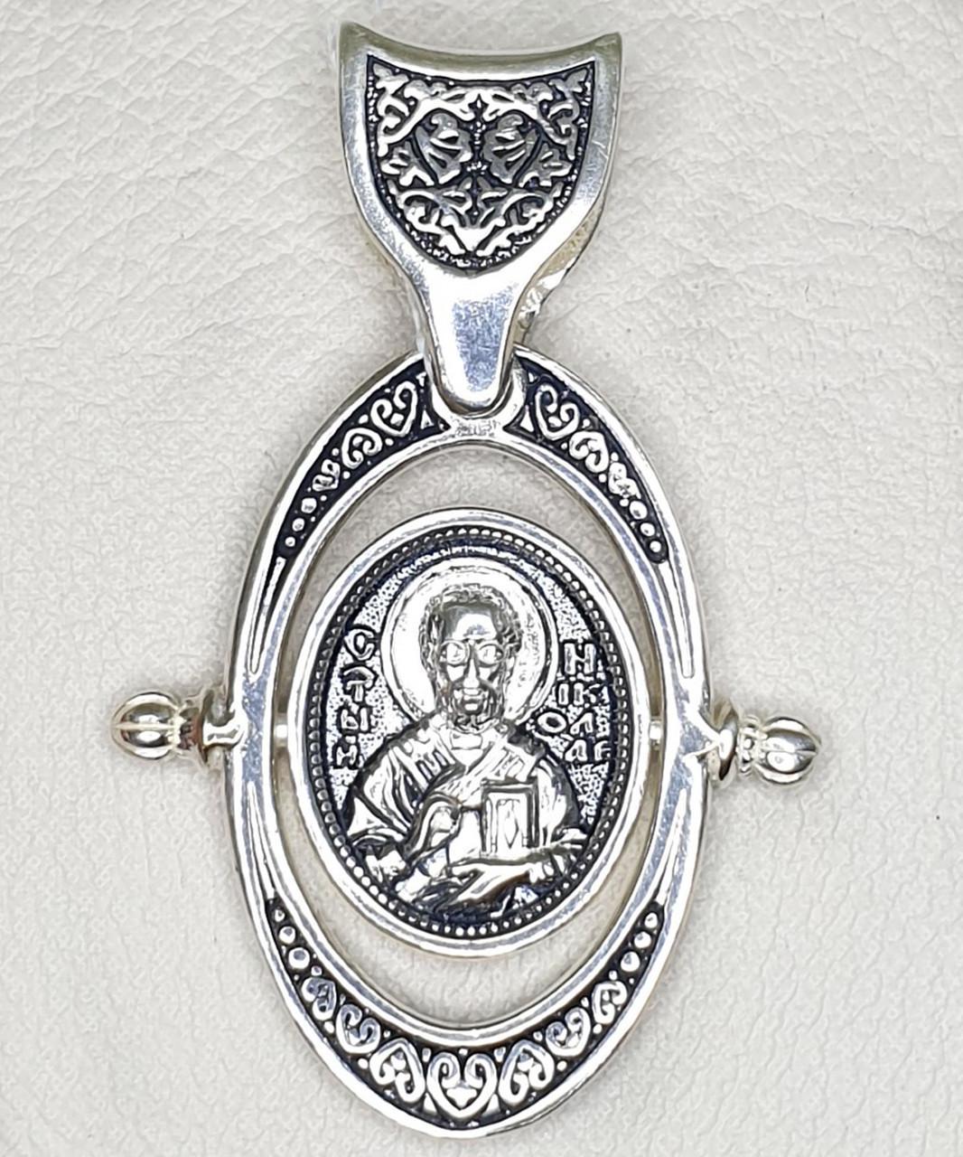 Ладанка православная серебряная Святой Николай 5,50 г (1410693331)