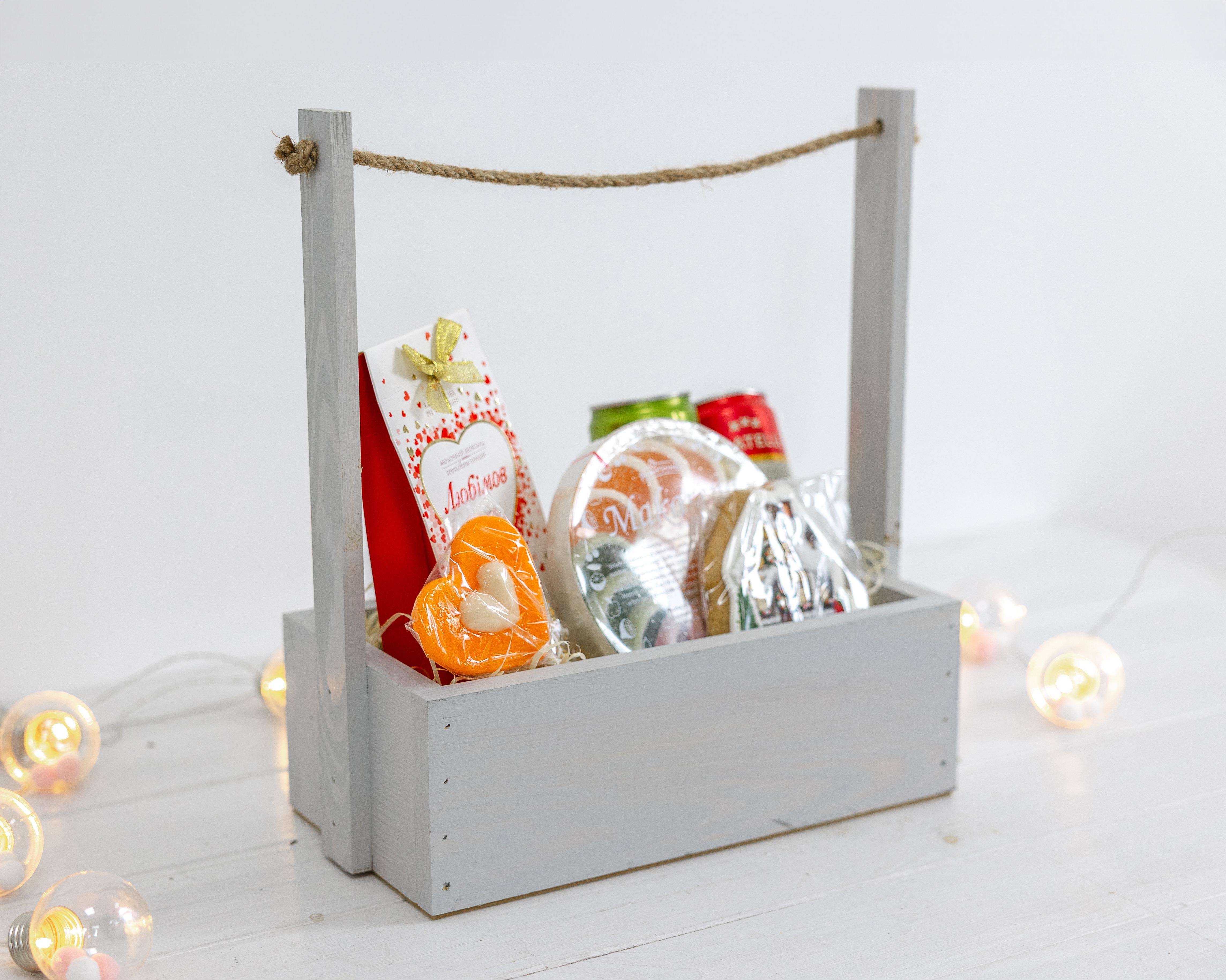 Ящик деревянный для подарков Хюге Светло-серый (0002120) - фото 5 Ящик деревянный для подарков Хюге Светло-серый (0002120) - фото 5