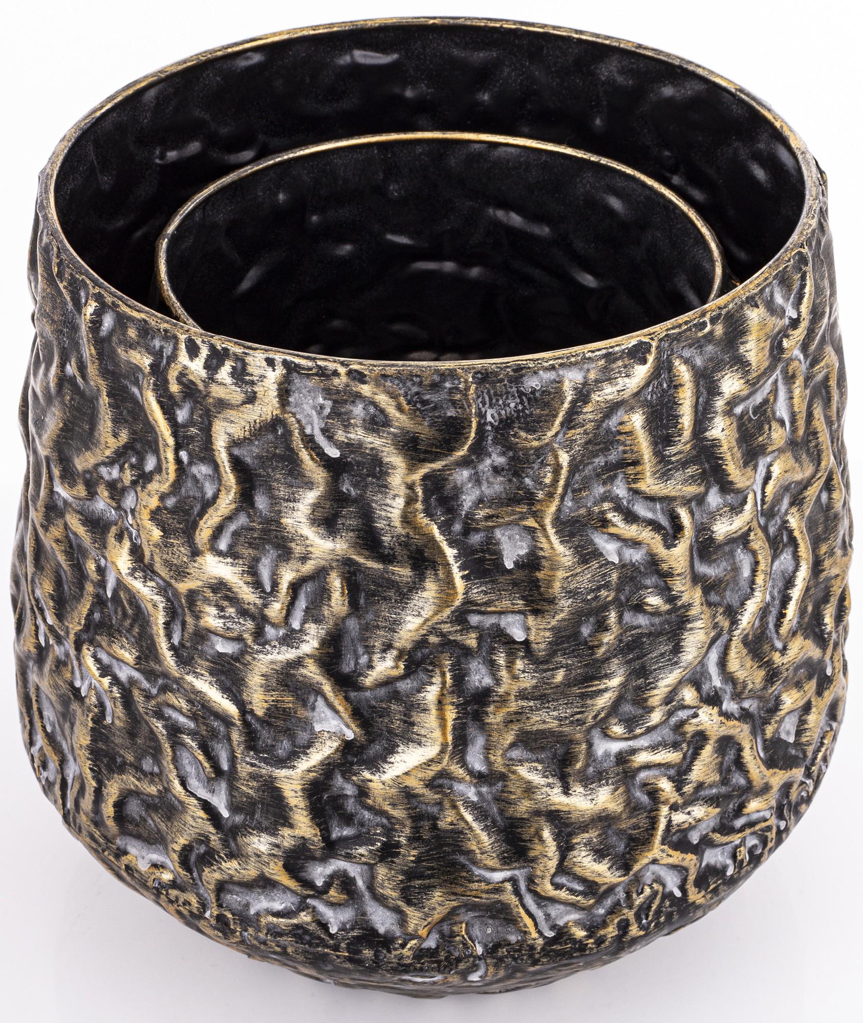 Кашпо металлическое 23x22x22 см (168259) - фото 5